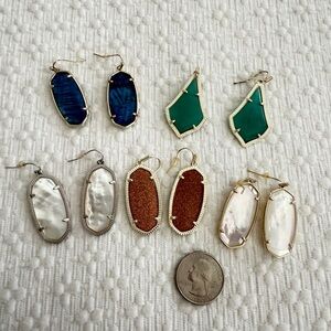 Kendra Scott 5 piece Dangle Earrings Set